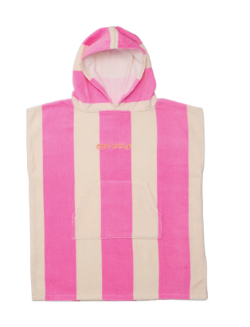 Crywolf Hooded Towel - Candy Stripe