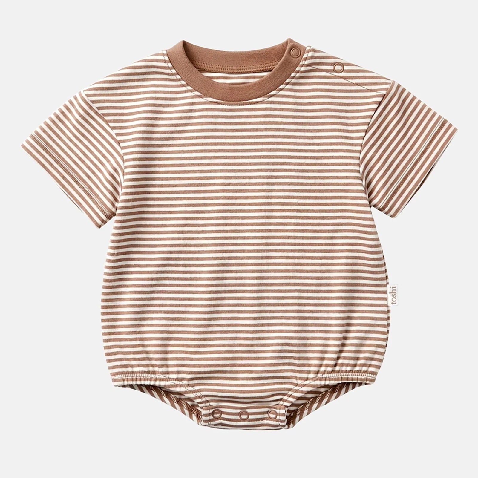Toshi Short Sleeve Bubble Bodysuit - Mocha