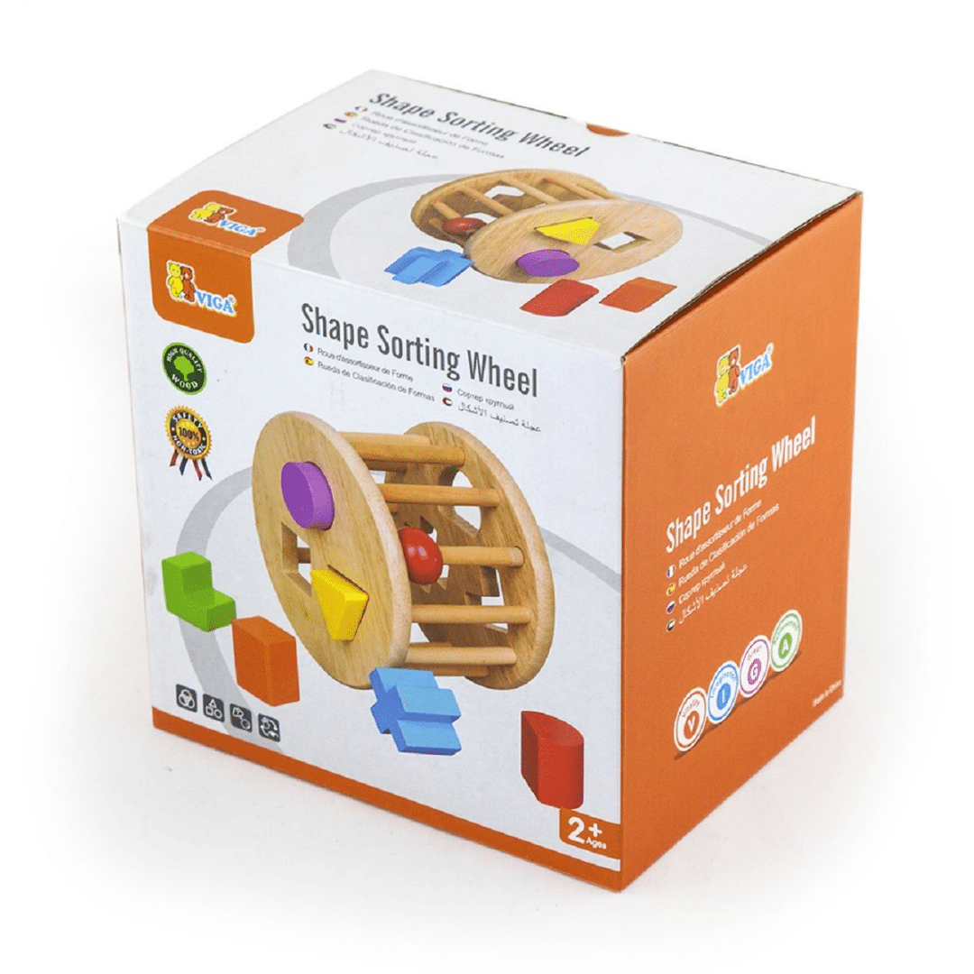 Viga Wooden Shape Sorting Wheel