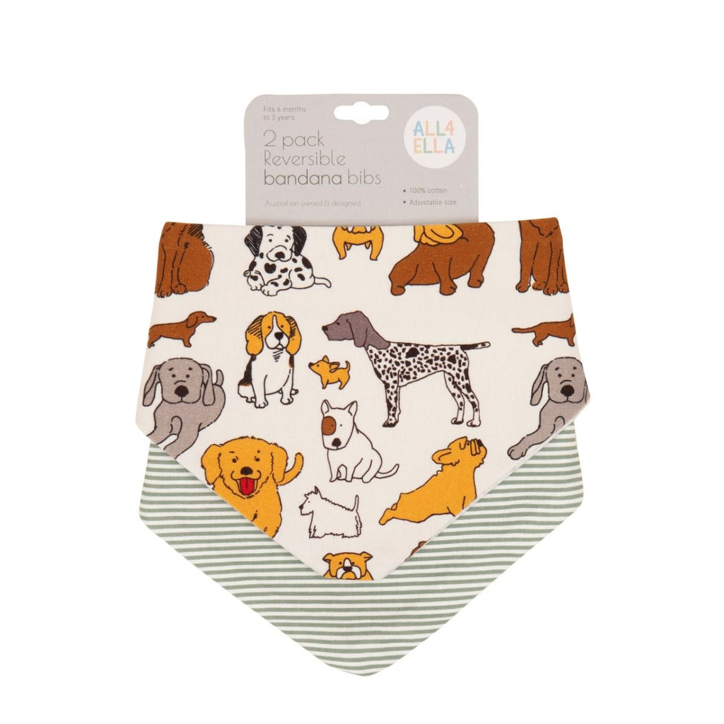 All 4 Ella - Bandana Bib- 2 pack