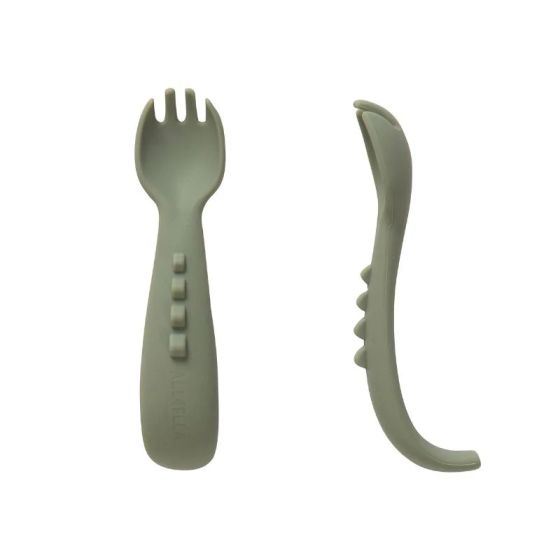 All4Ella Comfy Grip Silicone Forks - 2 pack