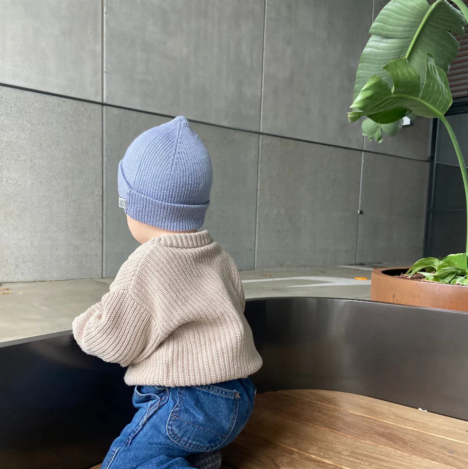 Babu Merino Ribbed Beanie