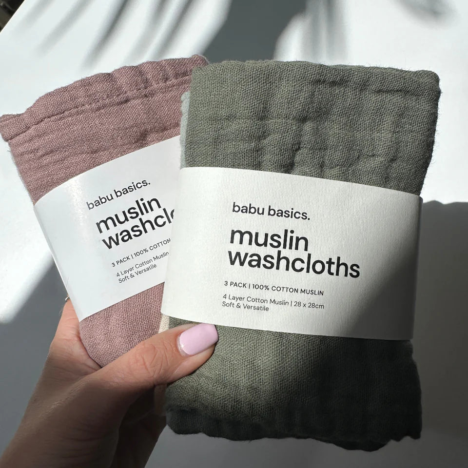 Babu Muslin Wash Cloths