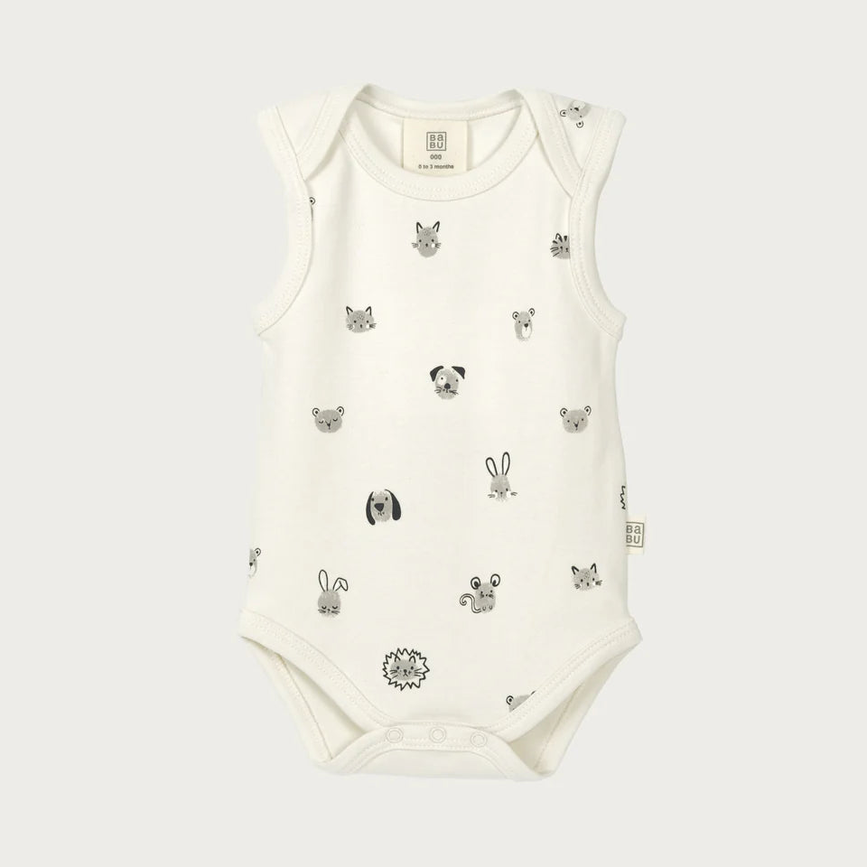 BaBu Singlet Bodysuit - Fingerprint Friends