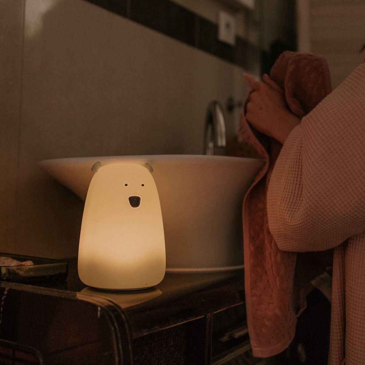 Big Bear Silicone Night Light with Remote Control