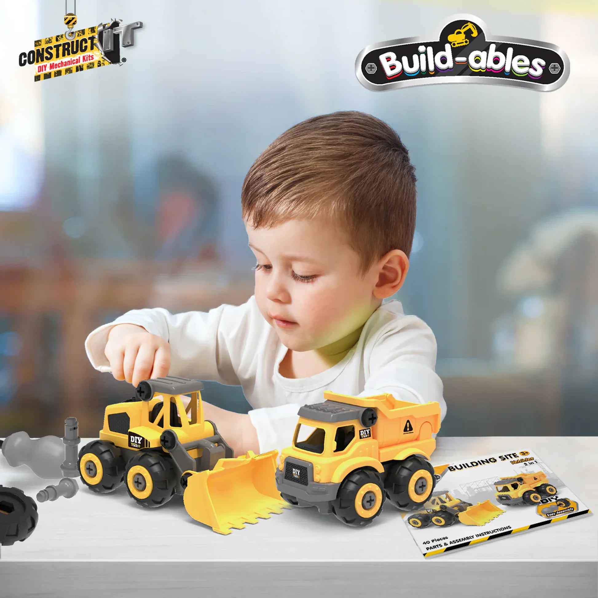 Build-ables Building Site Vehicles 2n1
