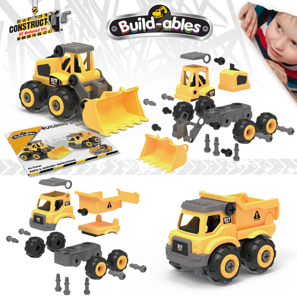 Build-ables Building Site Vehicles 2n1