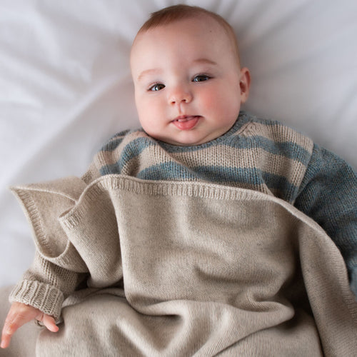 Burrow & Be  Wool Knit Baby Blanket