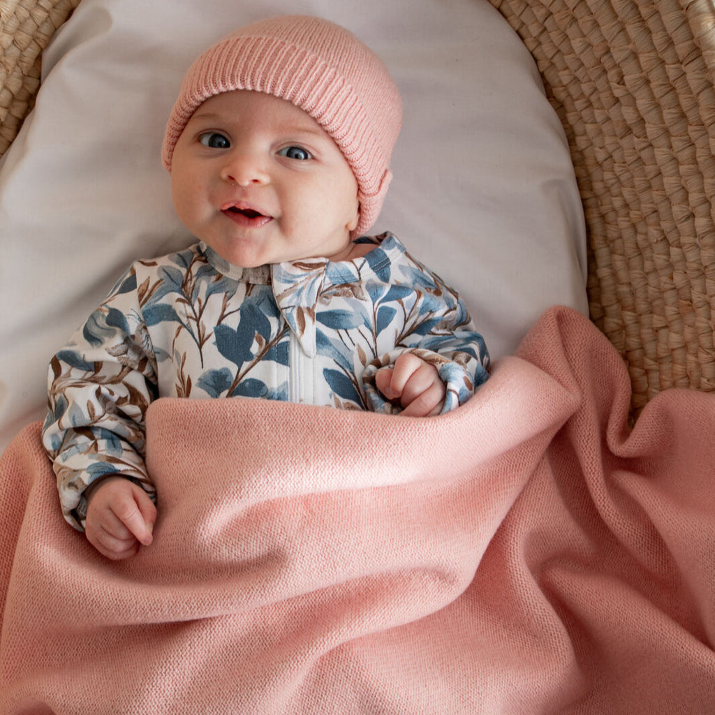 Burrow & Be  Wool Knit Baby Blanket
