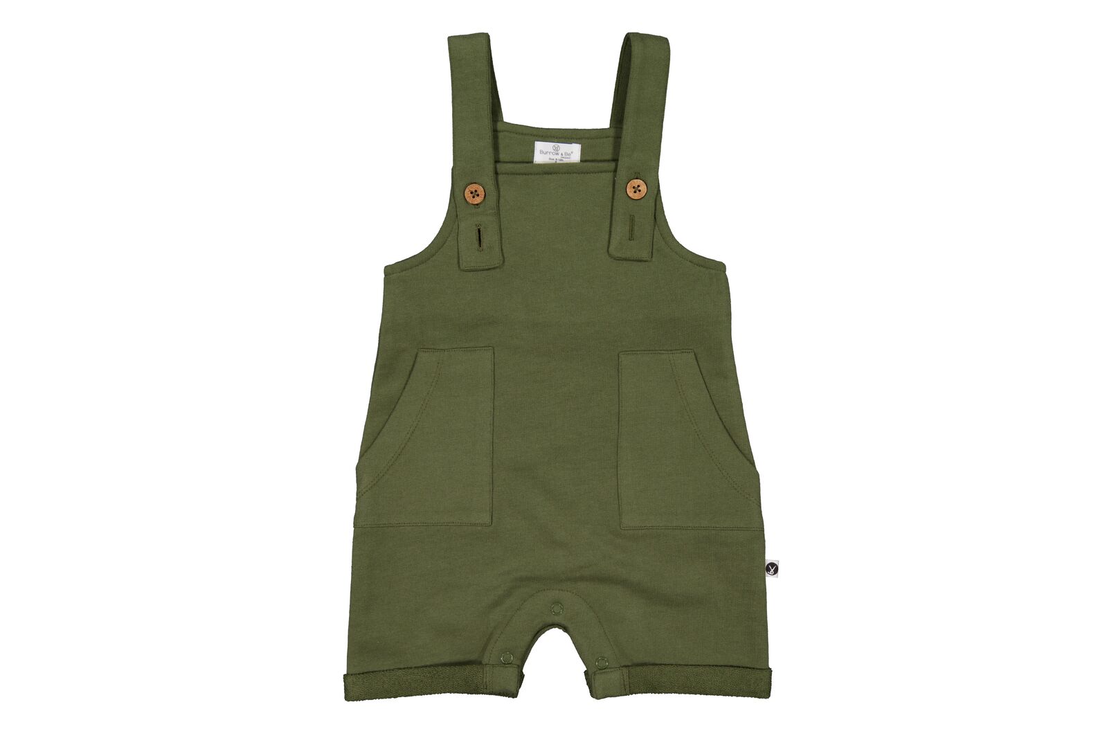 Burrow & Be Olive Short Overalls