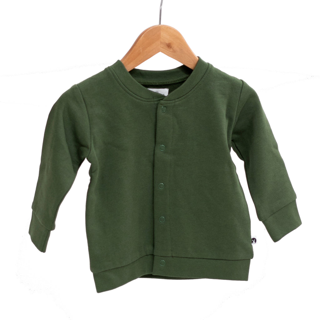 Burrow & Be Fleece Cardigan - Pine