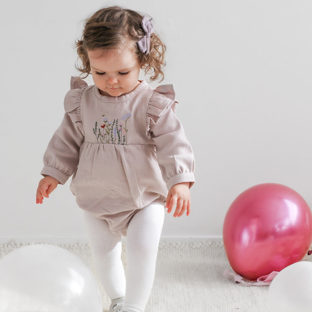Burrow & Be Hazel Romper - Misty Lavender