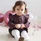 Burrow & Be Hazel Romper - Herringbone Plum