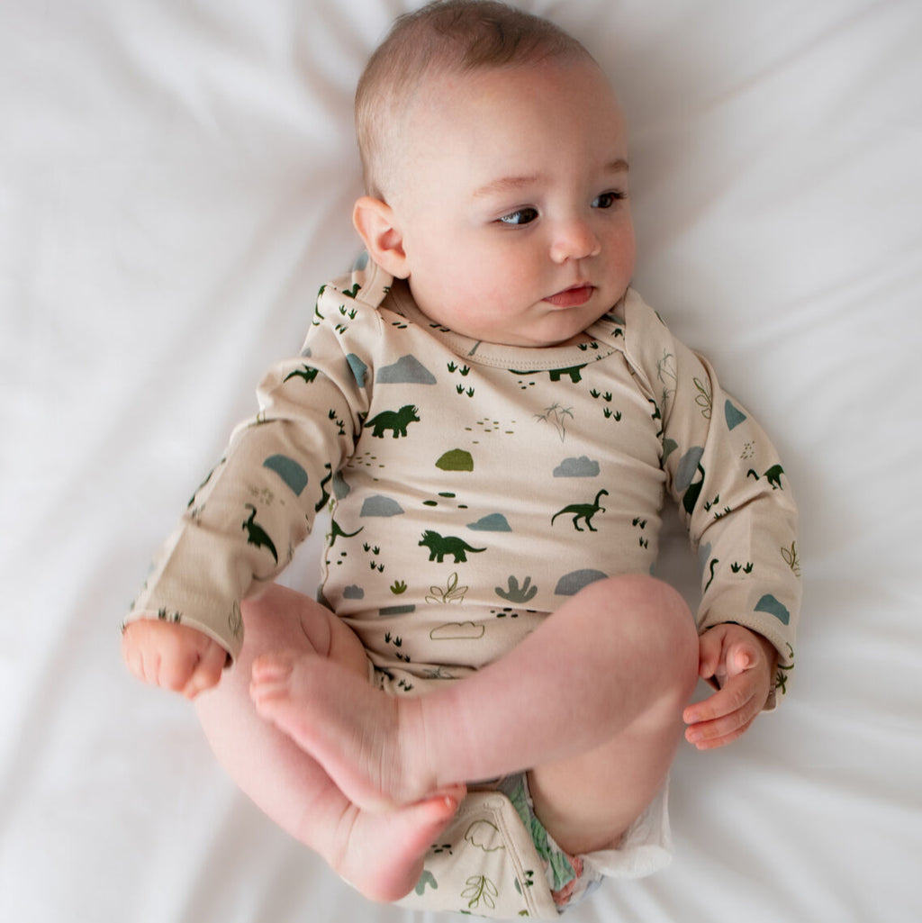 Burrow & Be Long Sleeve Bodysuit - Jurassic Roam