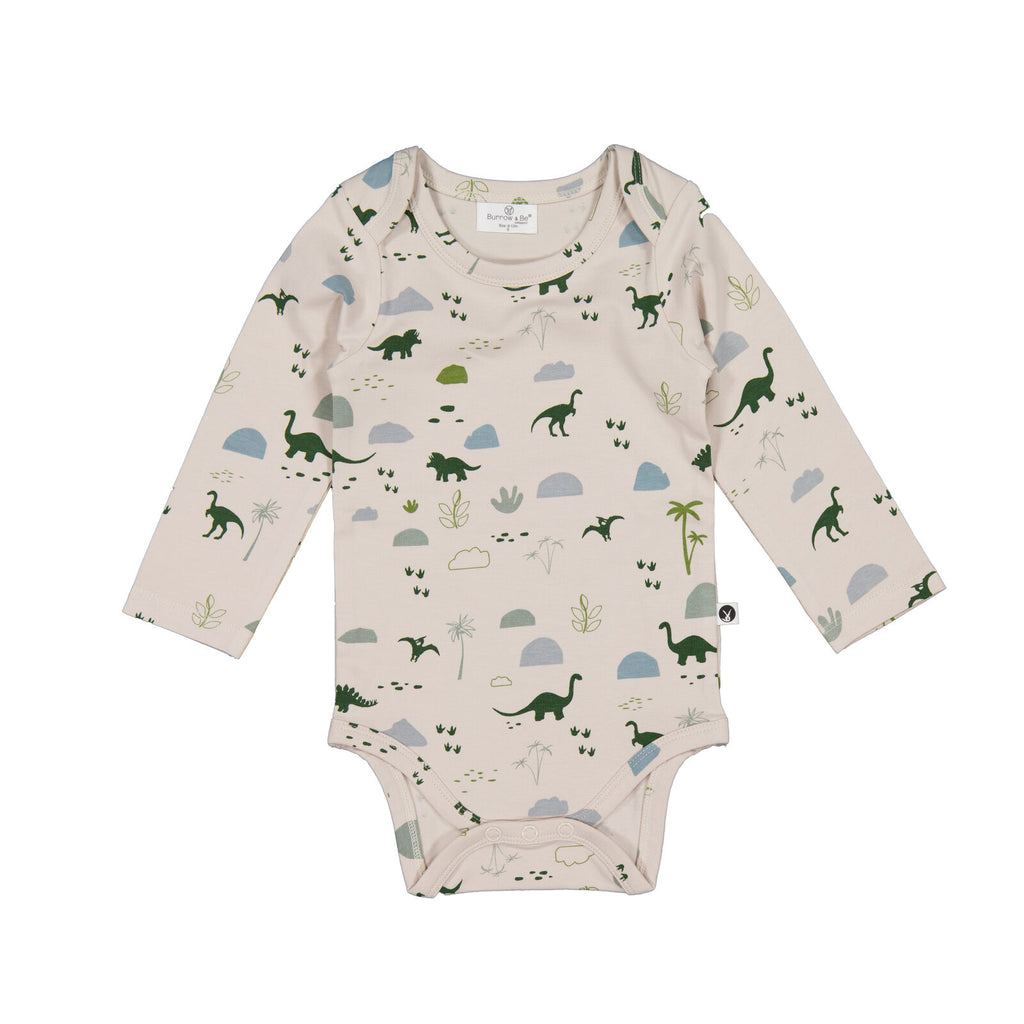 Burrow & Be Long Sleeve Bodysuit - Jurassic Roam