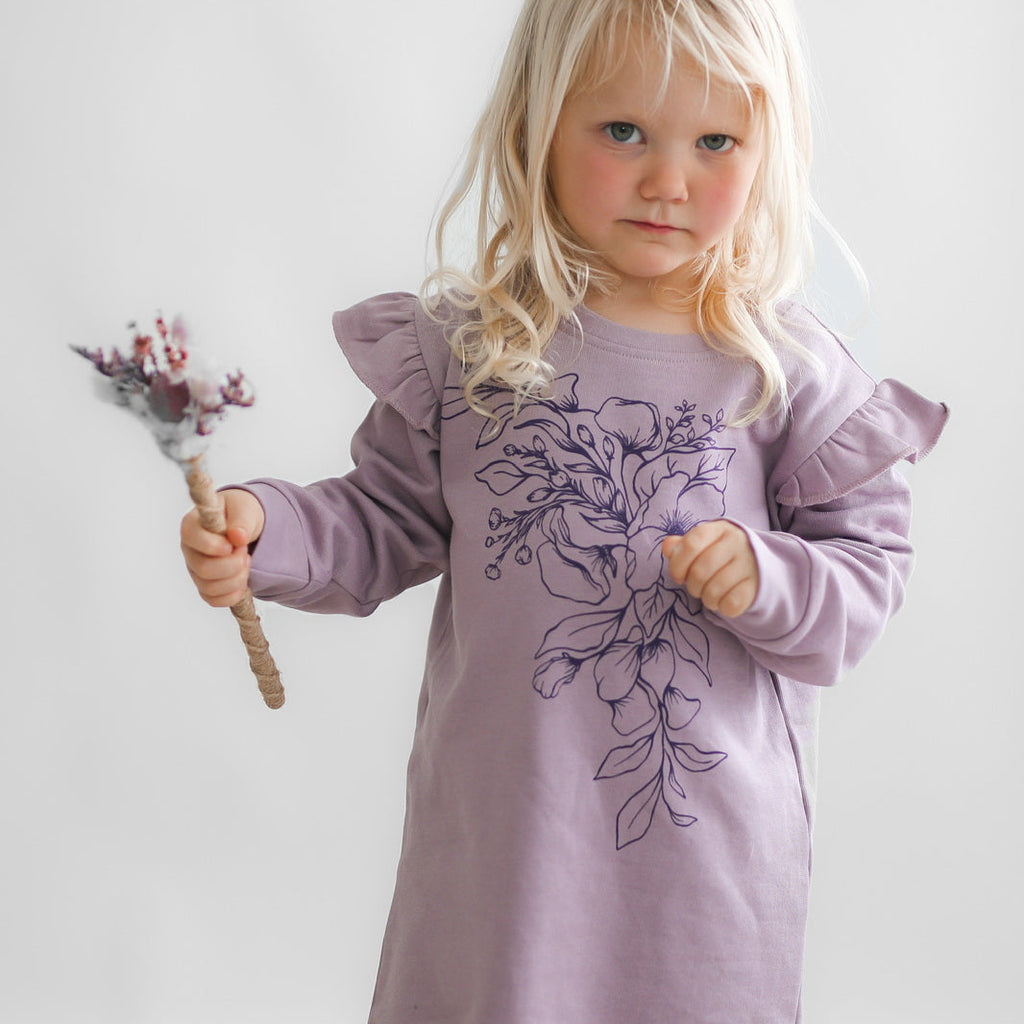 Burrow & Be Sweater Dress - Lilac