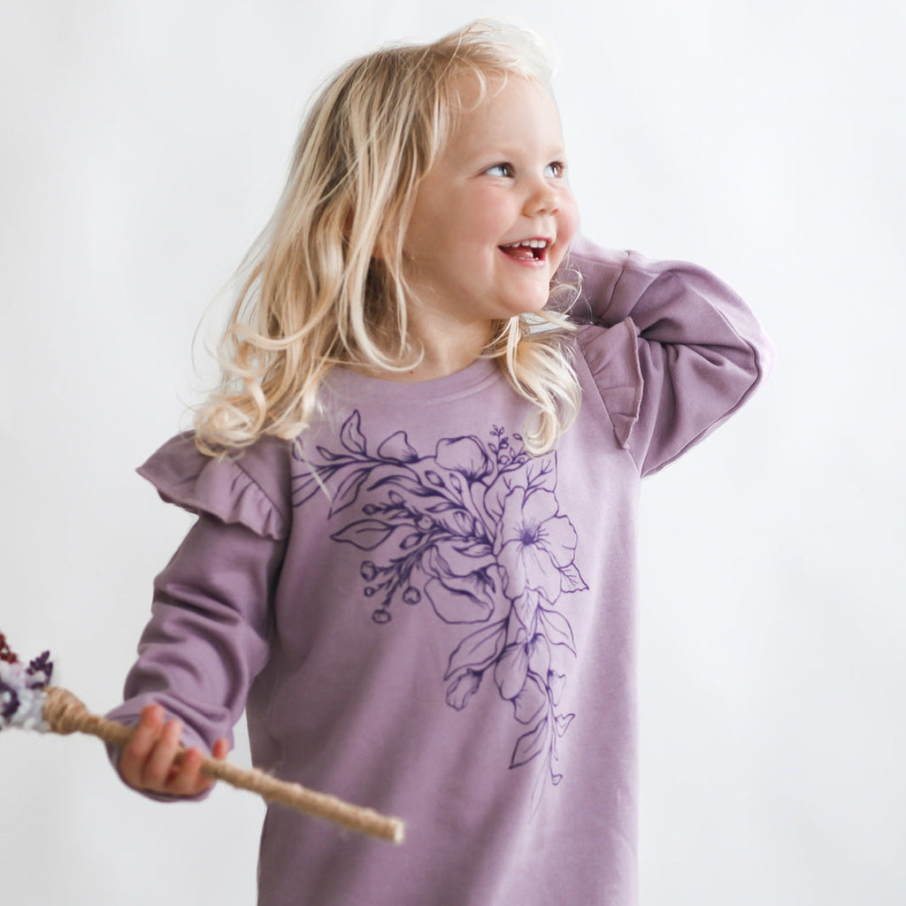 Burrow & Be Sweater Dress - Lilac