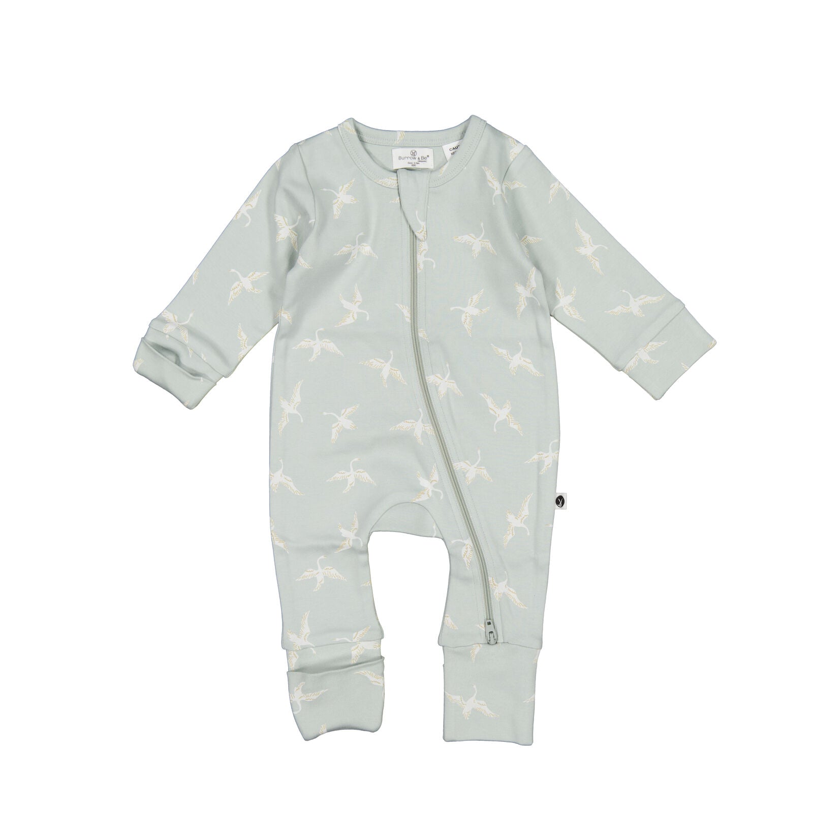Burrow & Be Long Sleeve Zip Suit - Swan Flight