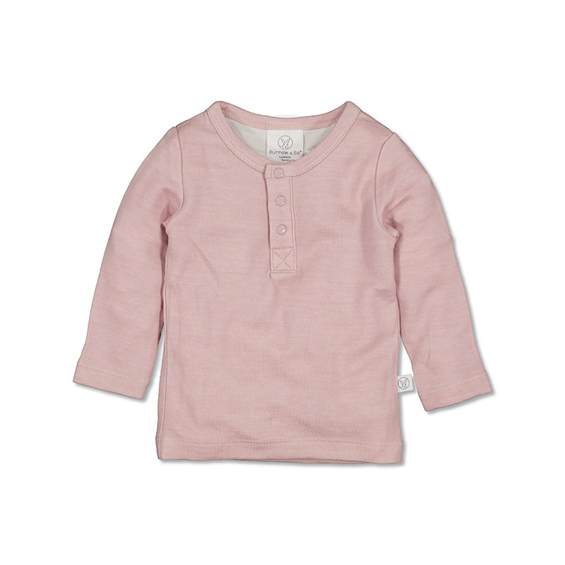 Burrow & Be Merino/Bamboo Henley Top