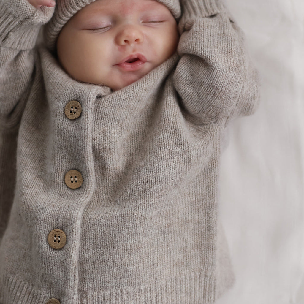 Burrow & Be Oakley Wool Knit Cardigan