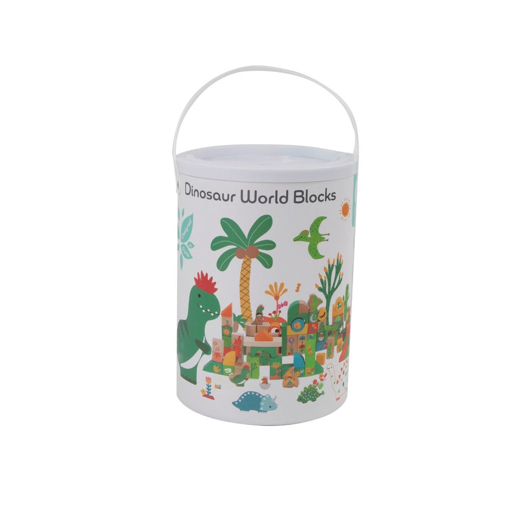 Classic World Wooden Dinosuars Building Blocks - 100pcs