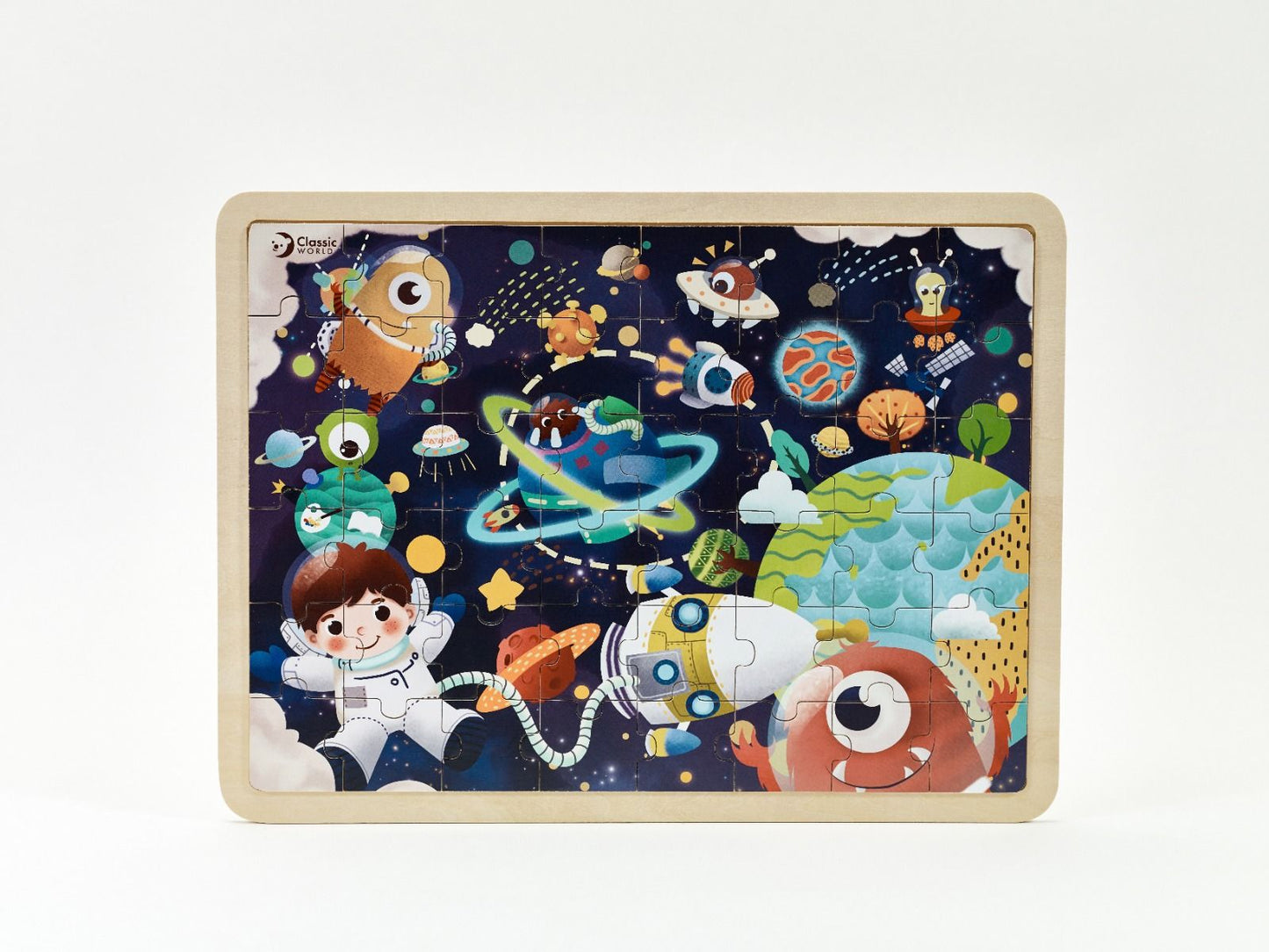 classic world wooden space puzzle