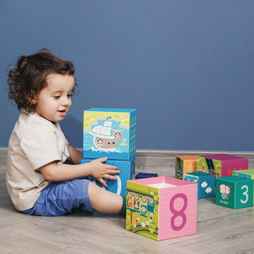 Classic World Stacking Cubes - Transport