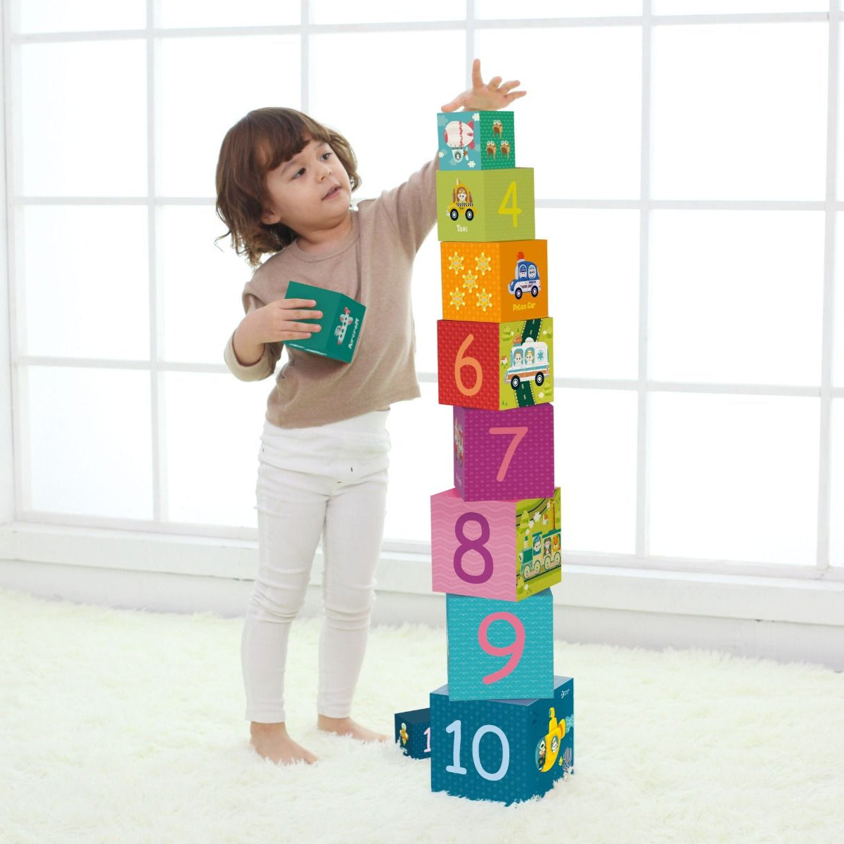 Classic World Stacking Cubes - Transport