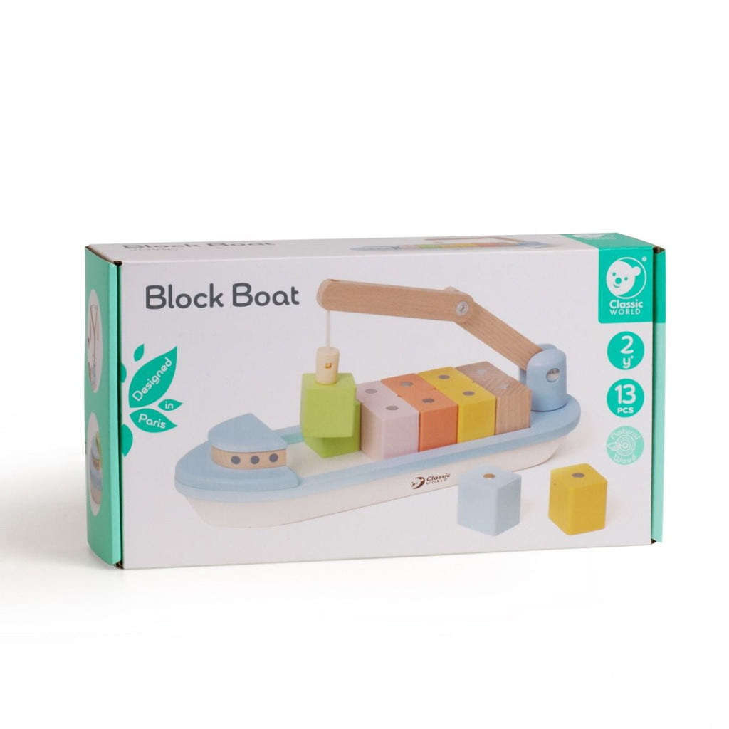 Classic World Wooden Block Boat
