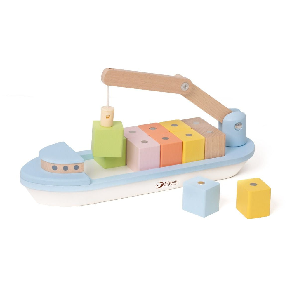 Classic World Wooden Block Boat
