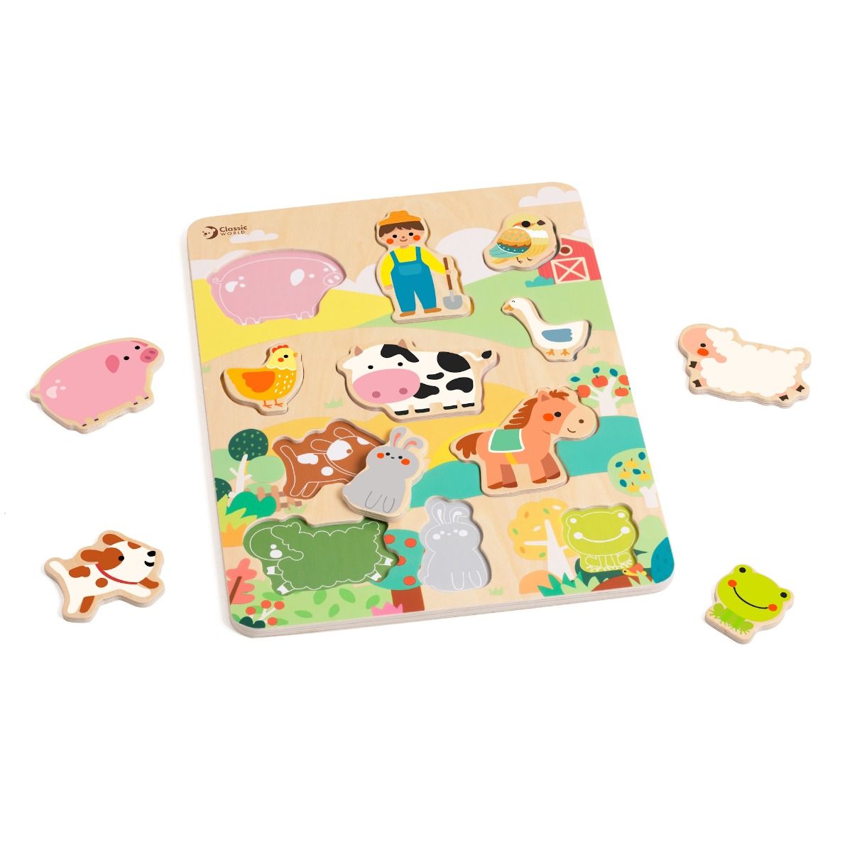 Classic World Wooden Farm Puzzle