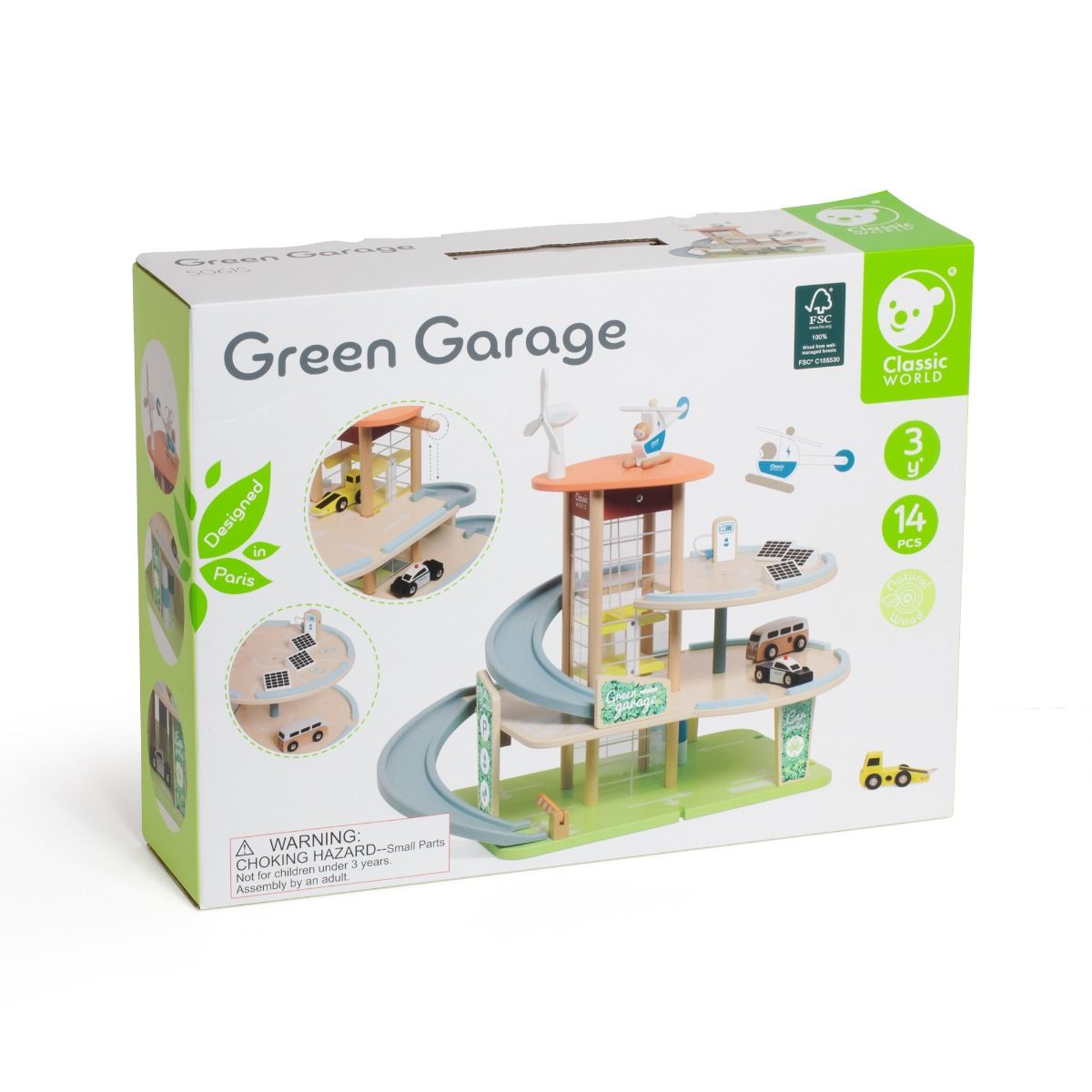 Classic World Wooden Green Garage