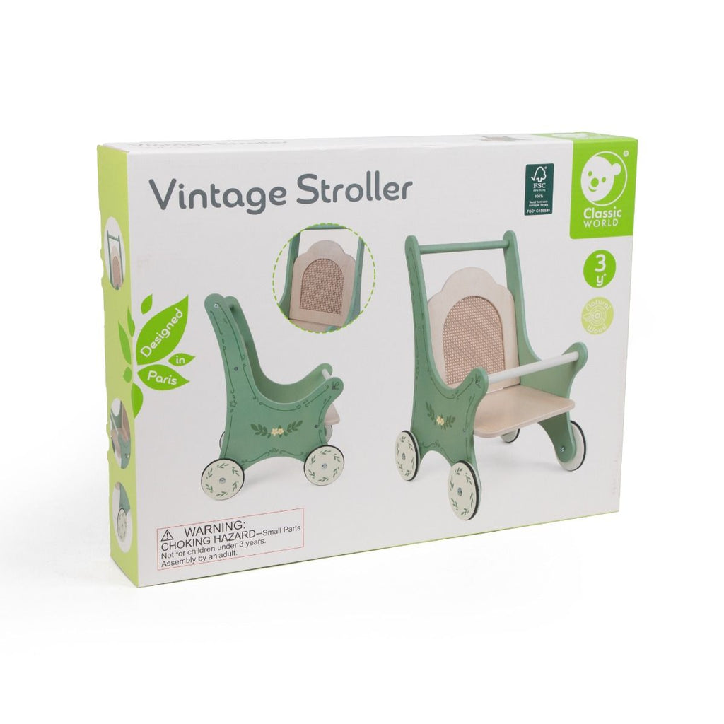 Classic World Wooden Vintage Stroller