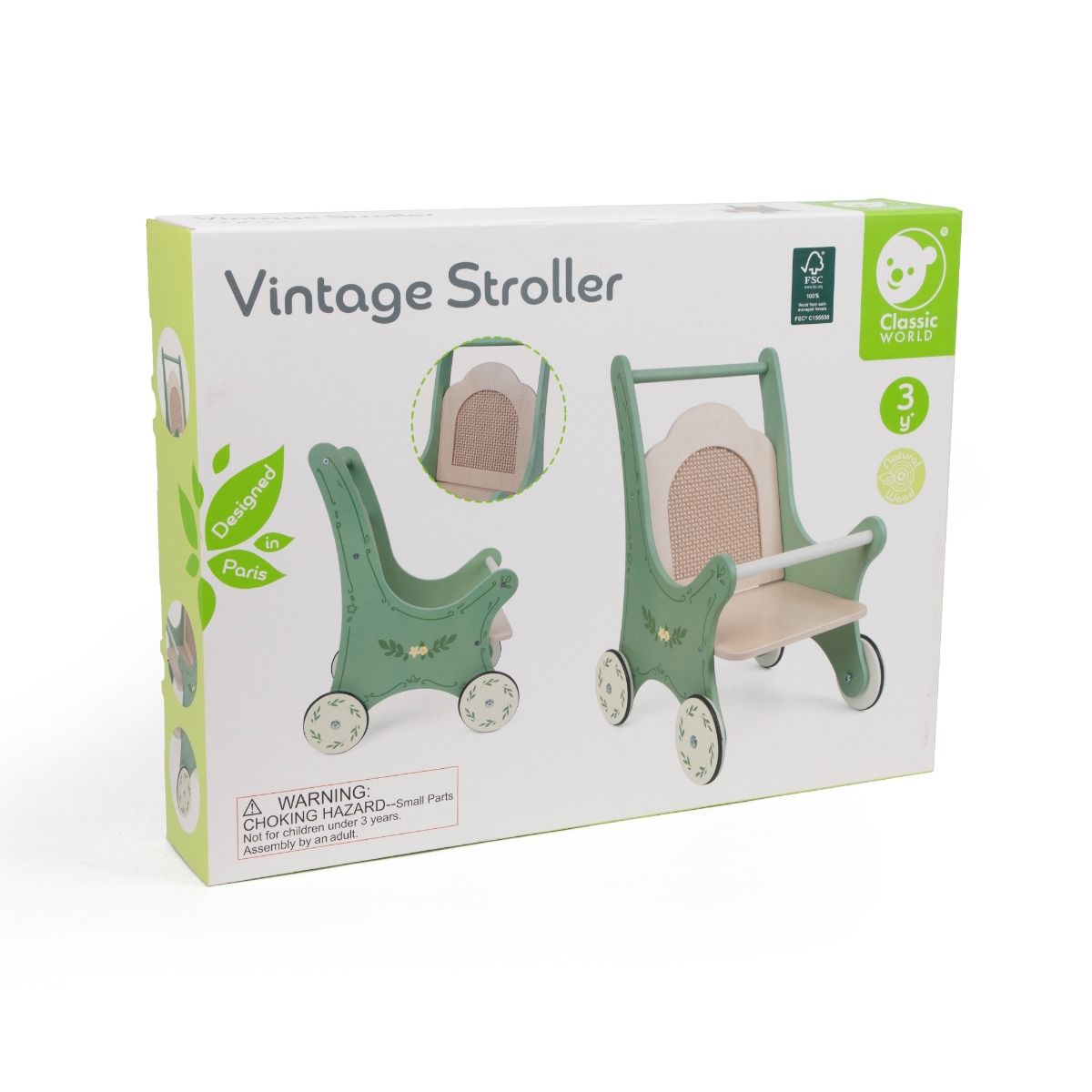 Classic World Wooden Vintage Stroller