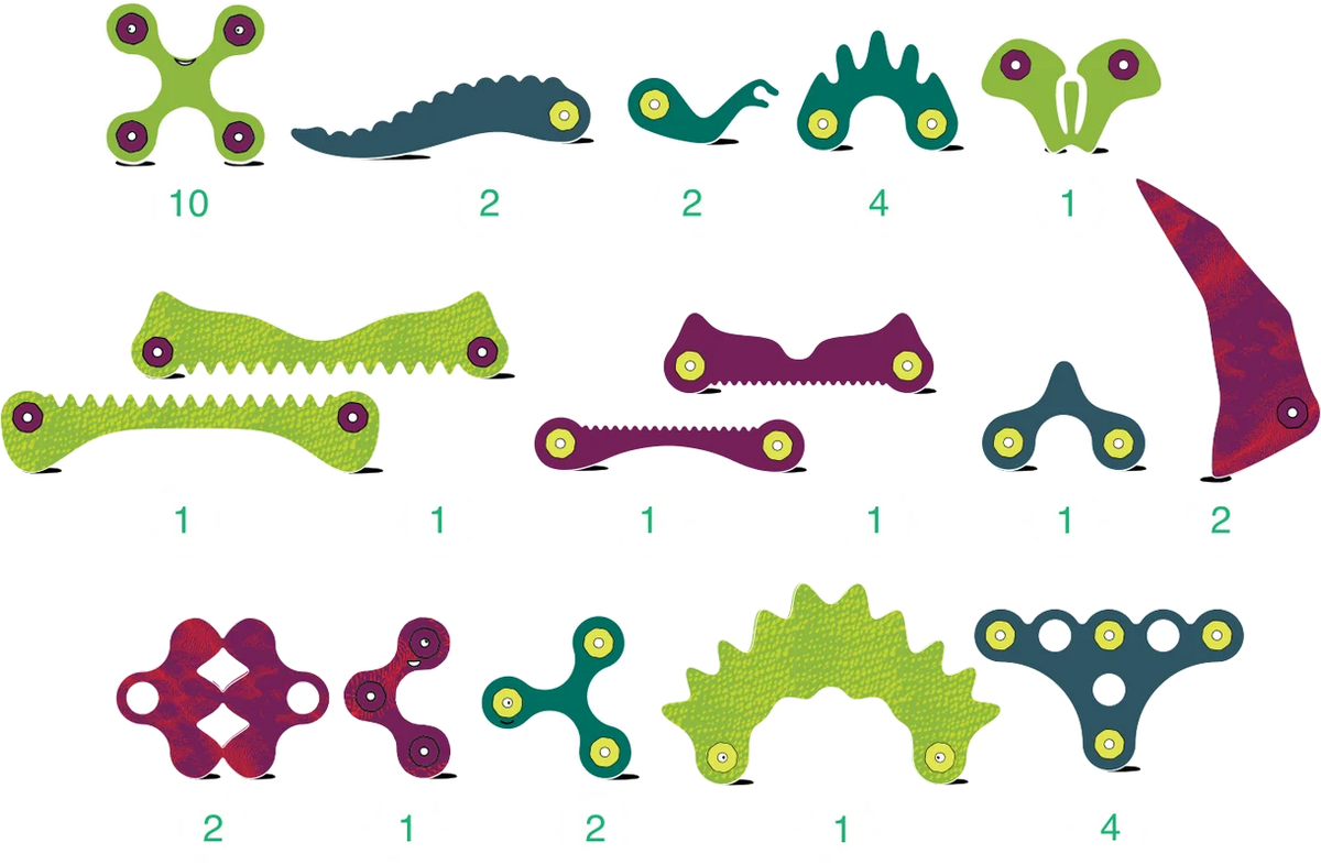 Clixo Dino Discovery - 22 pieces