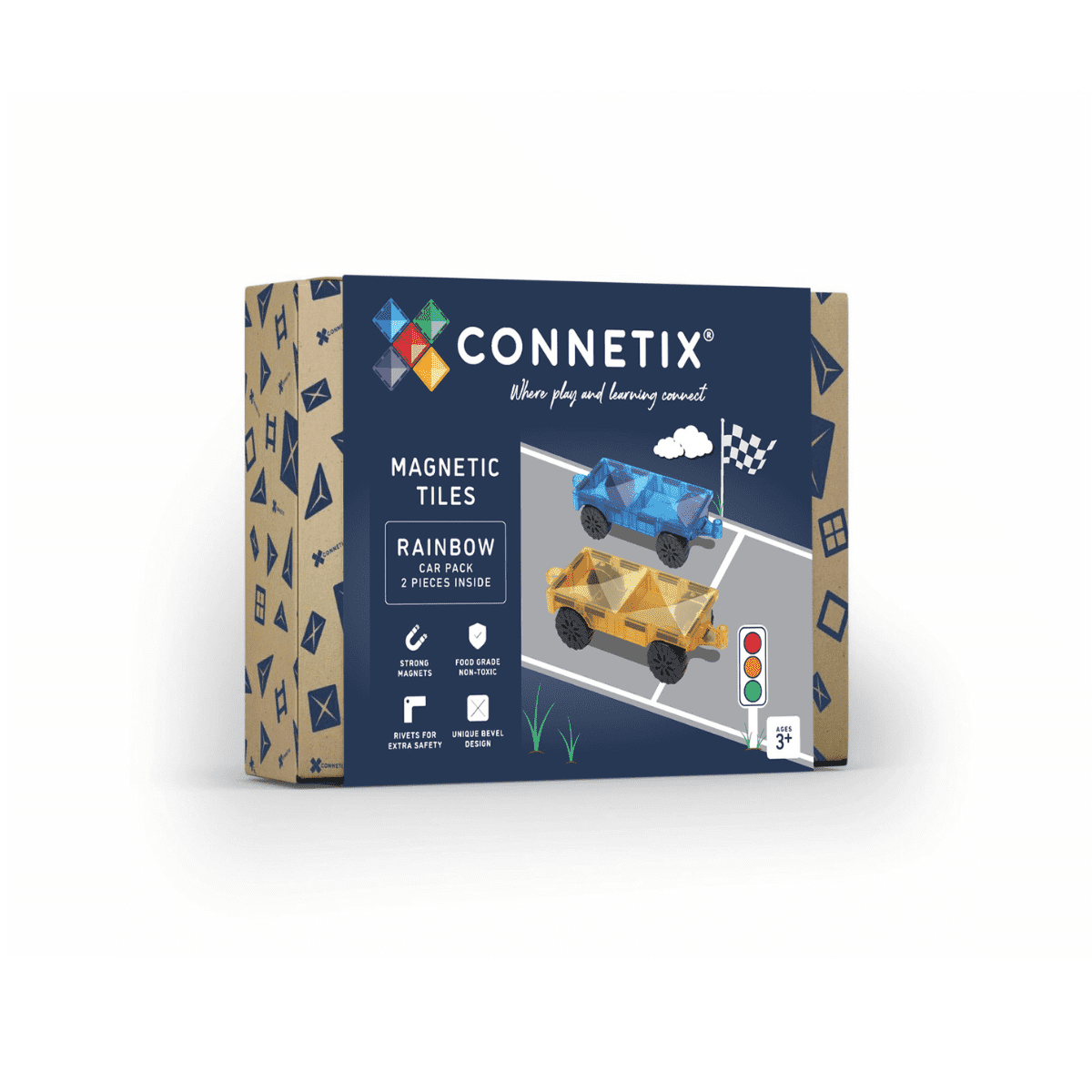 Connetix Rainbow Car Pack 2 pieces