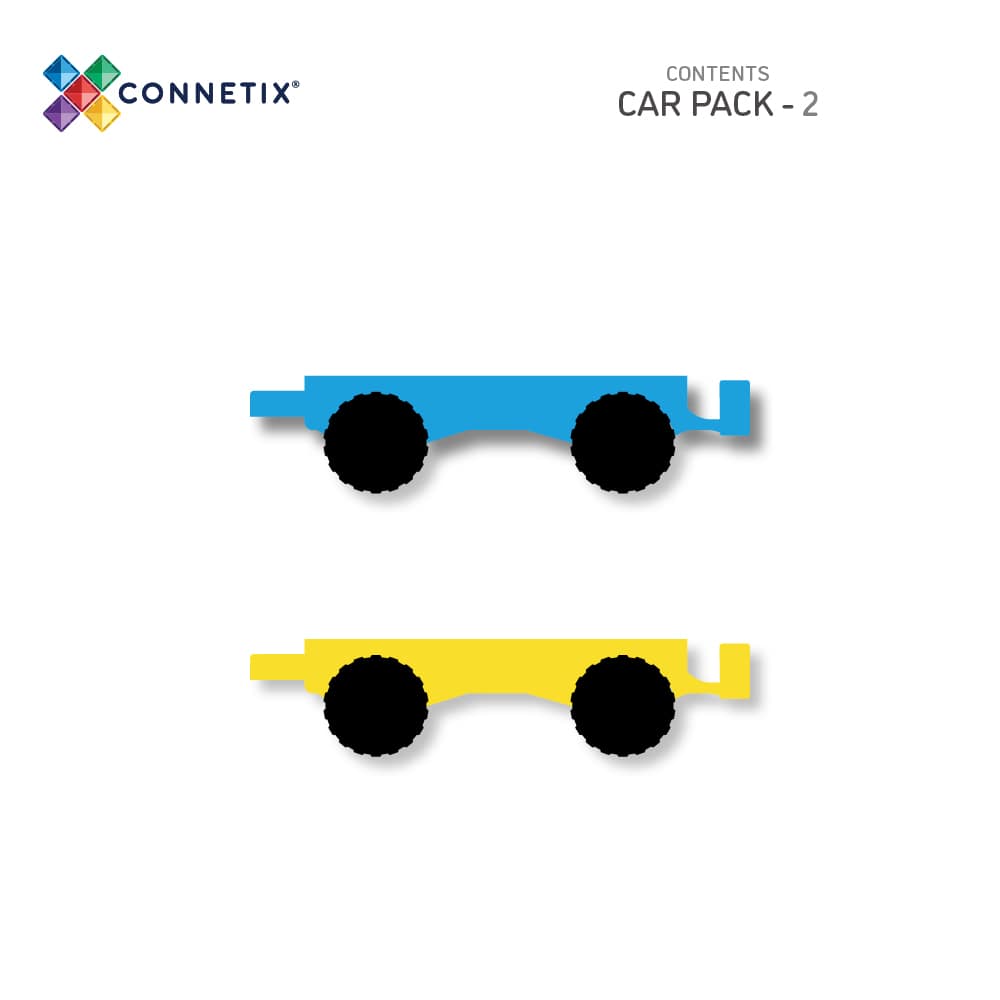 Connetix Rainbow Car Pack 2 pieces