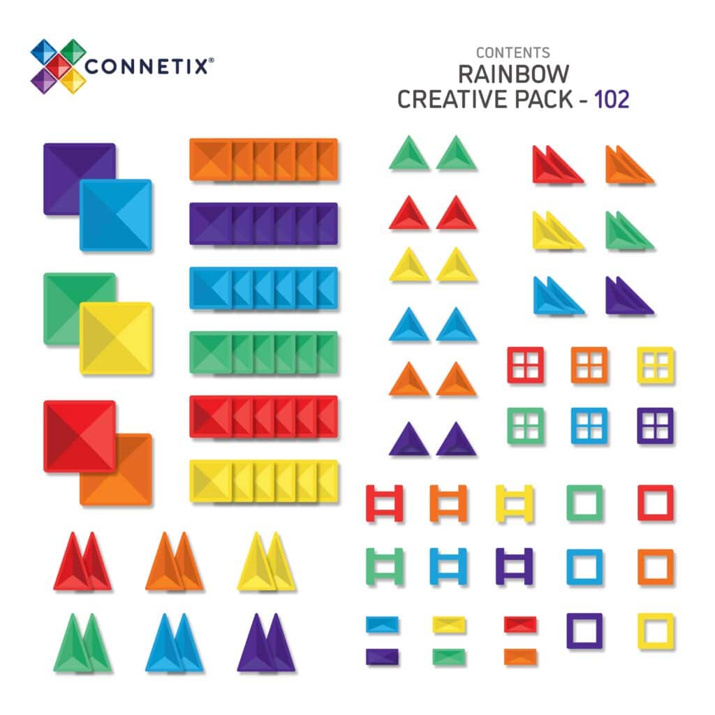 Connetix Rainbow Creative Pack 102 pieces