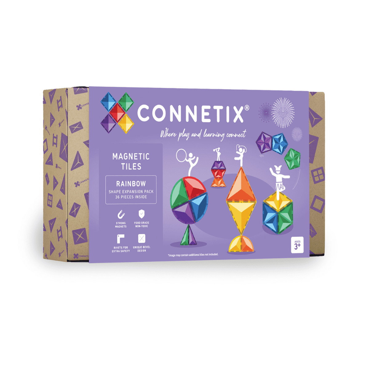 Connetix Rainbow Shape Expansion Pack 36 pieces