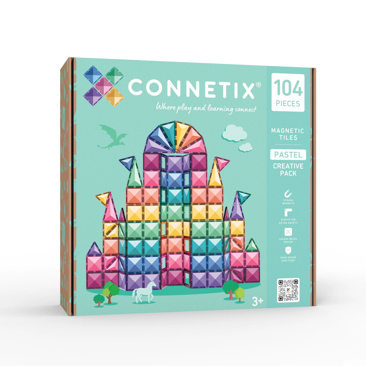 Connetix Pastel Creative Pack 104 pieces