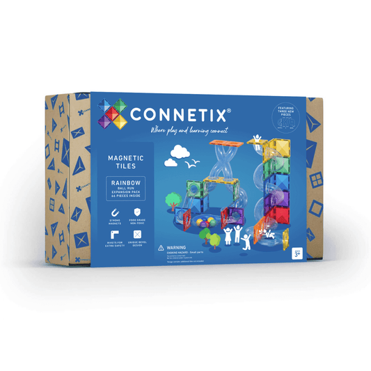 Connetix Rainbow Ball Run Expansion Pack 66 pieces
