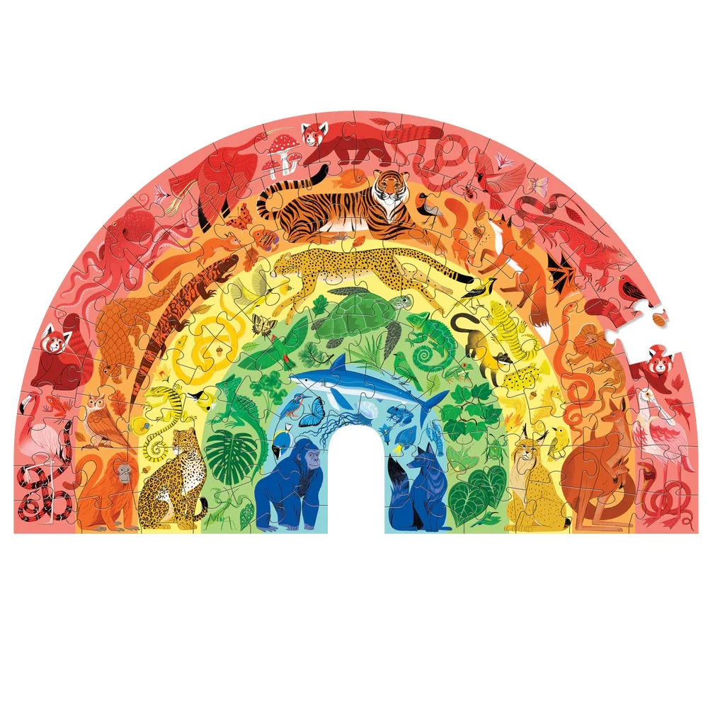 Crocodile Creek 100pc Puzzle - Rainbow Animals
