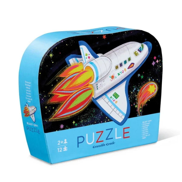 Crocodile Creek Mini Puzzle 12pcs - Blast Off