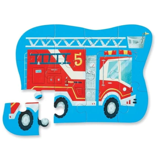 Crocodile Creek Mini Puzzle 12pcs - Fire Truck