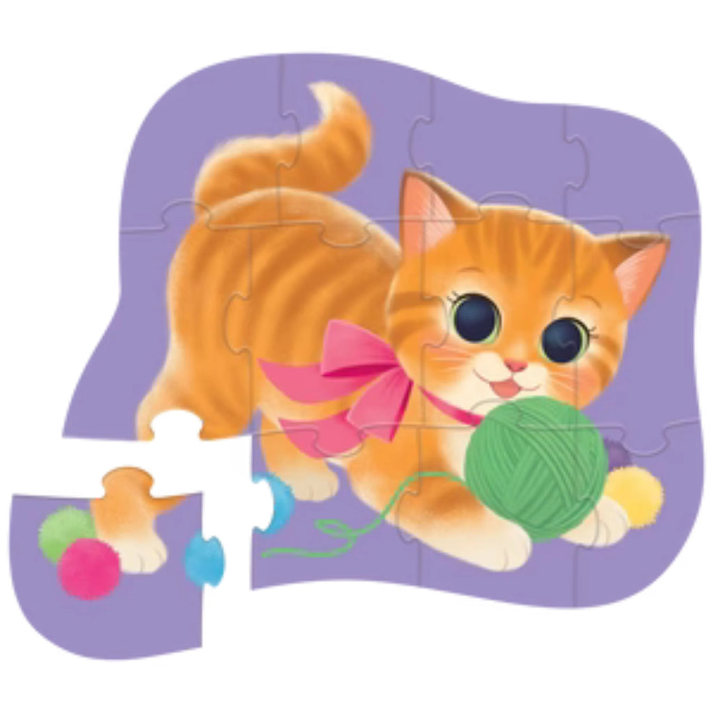 Crocodile Creek Mini Puzzle 12pcs - Cute Kitten