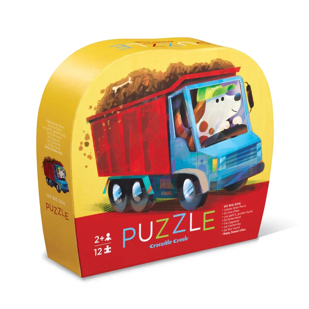 Crocodile Creek Mini Puzzle 12pcs - Go Big Dog