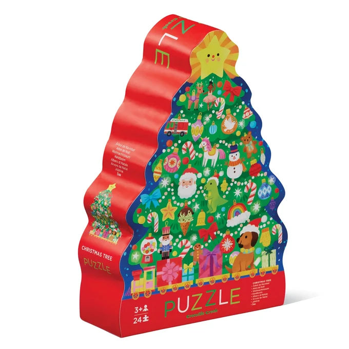 Crocodile Creek 24pc Puzzle - Christmas Tree