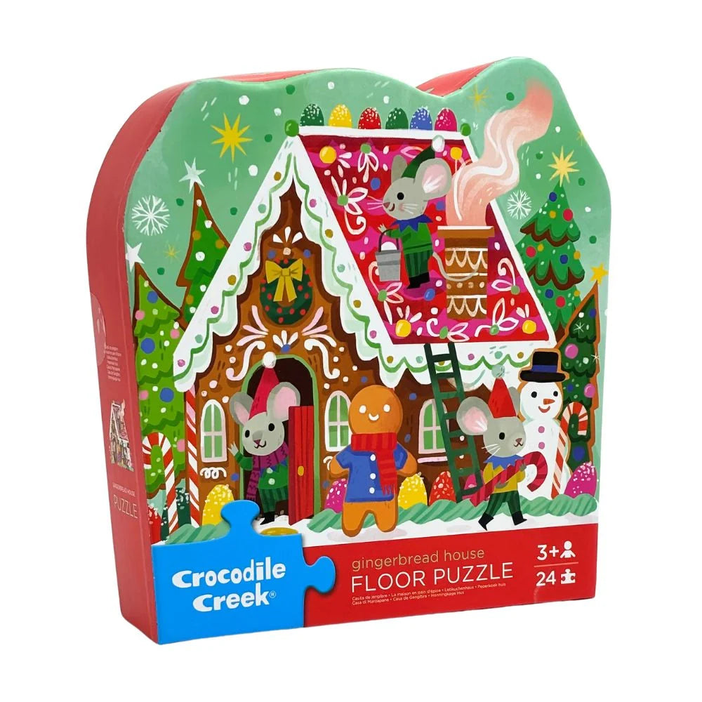 Crocodile Creek 24pc Puzzle - Gingerbread House