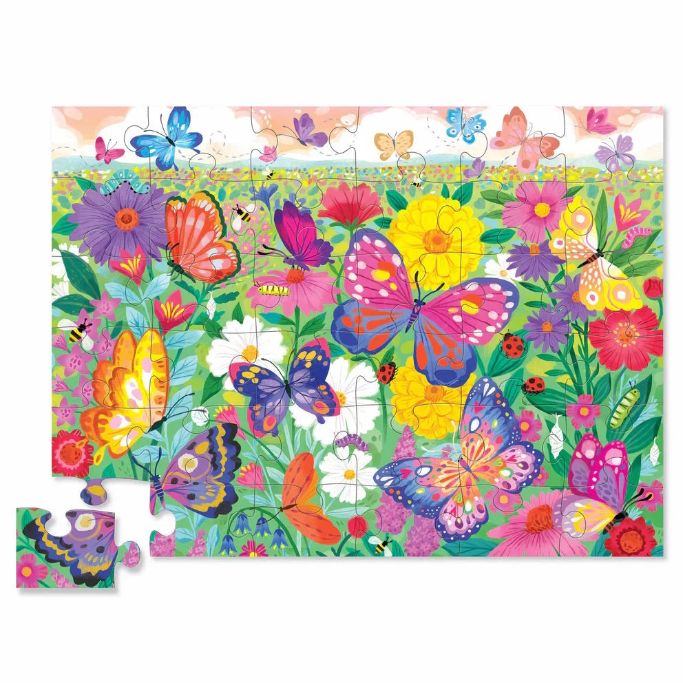 Crocodile Creek 36pc Floor Puzzle - Butterfly Garden