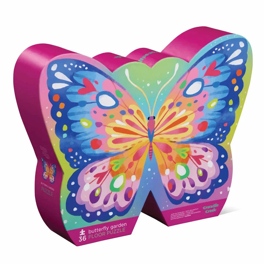 Crocodile Creek 36pc Floor Puzzle - Butterfly Garden